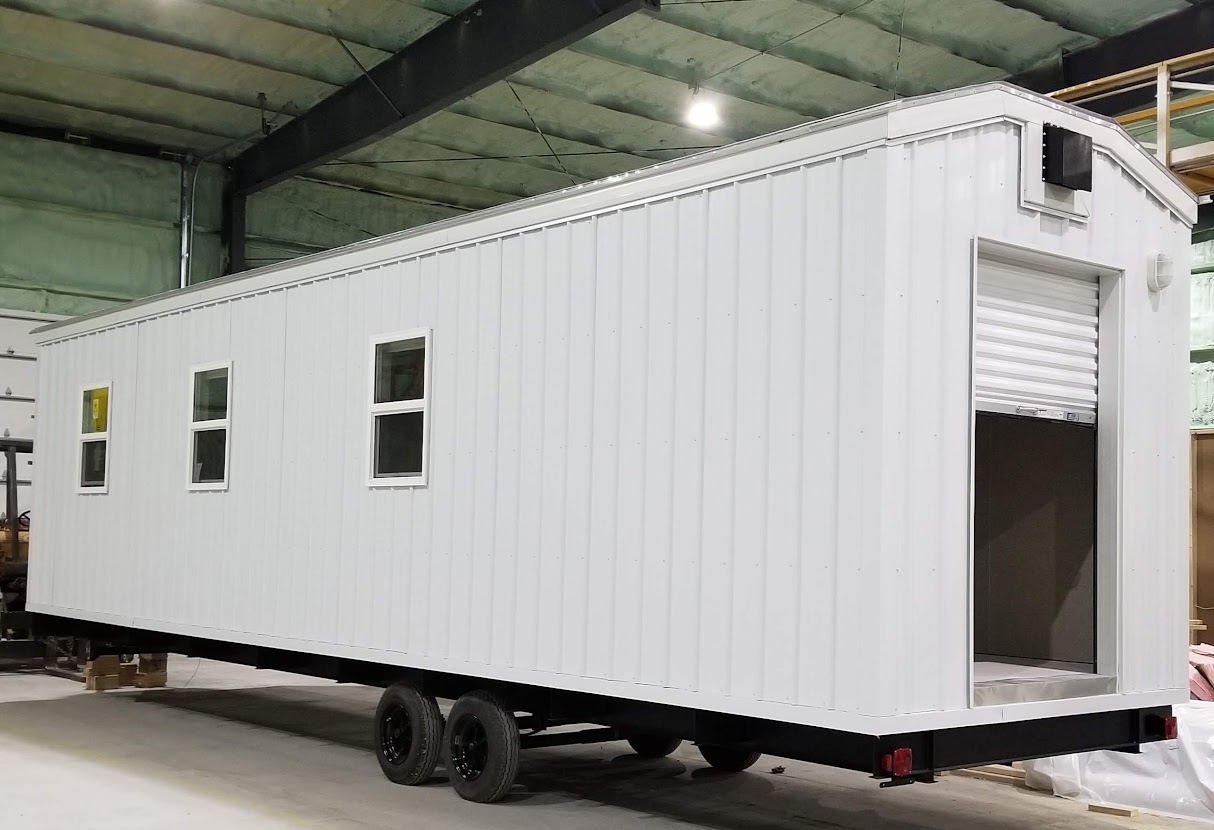 White Job Site Trailer